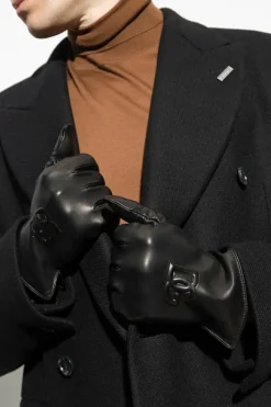 Dolce & Gabbana BLACK Leather gloves