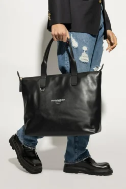 Dolce & Gabbana BLACK Leather shopper bag