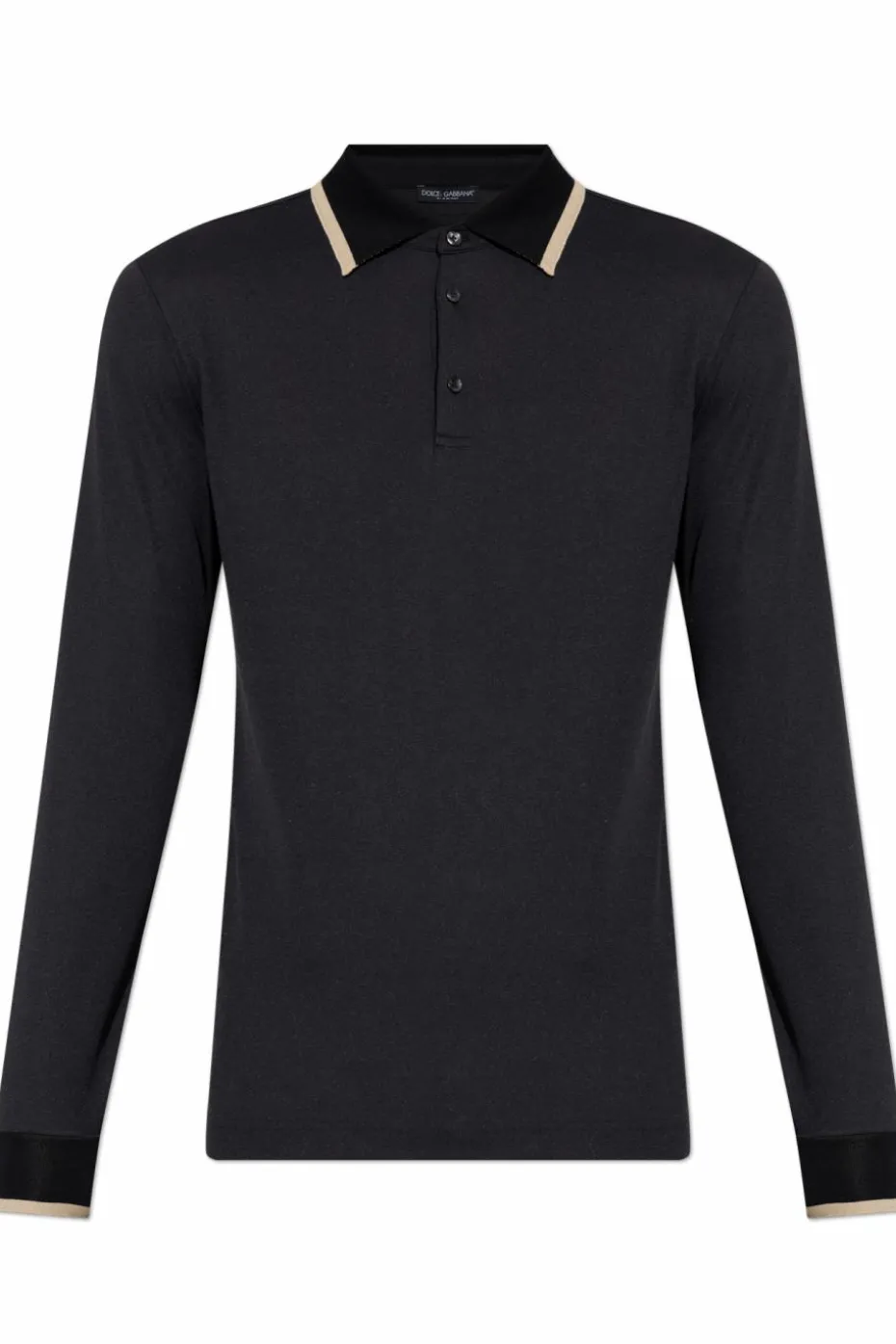 Dolce & Gabbana BLACK Long sleeve polo