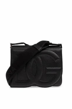 Dolce & Gabbana BLACK ‘Medium DG Logo Bag’ shoulder bag