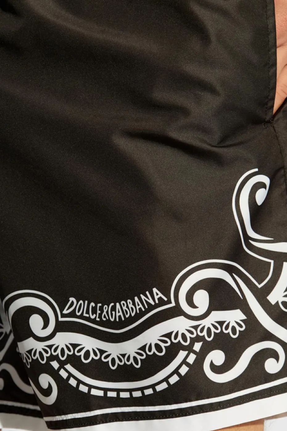 Dolce & Gabbana BLACK Printed swim shorts