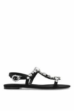 Dolce & Gabbana BLACK Sandals with decorative finish