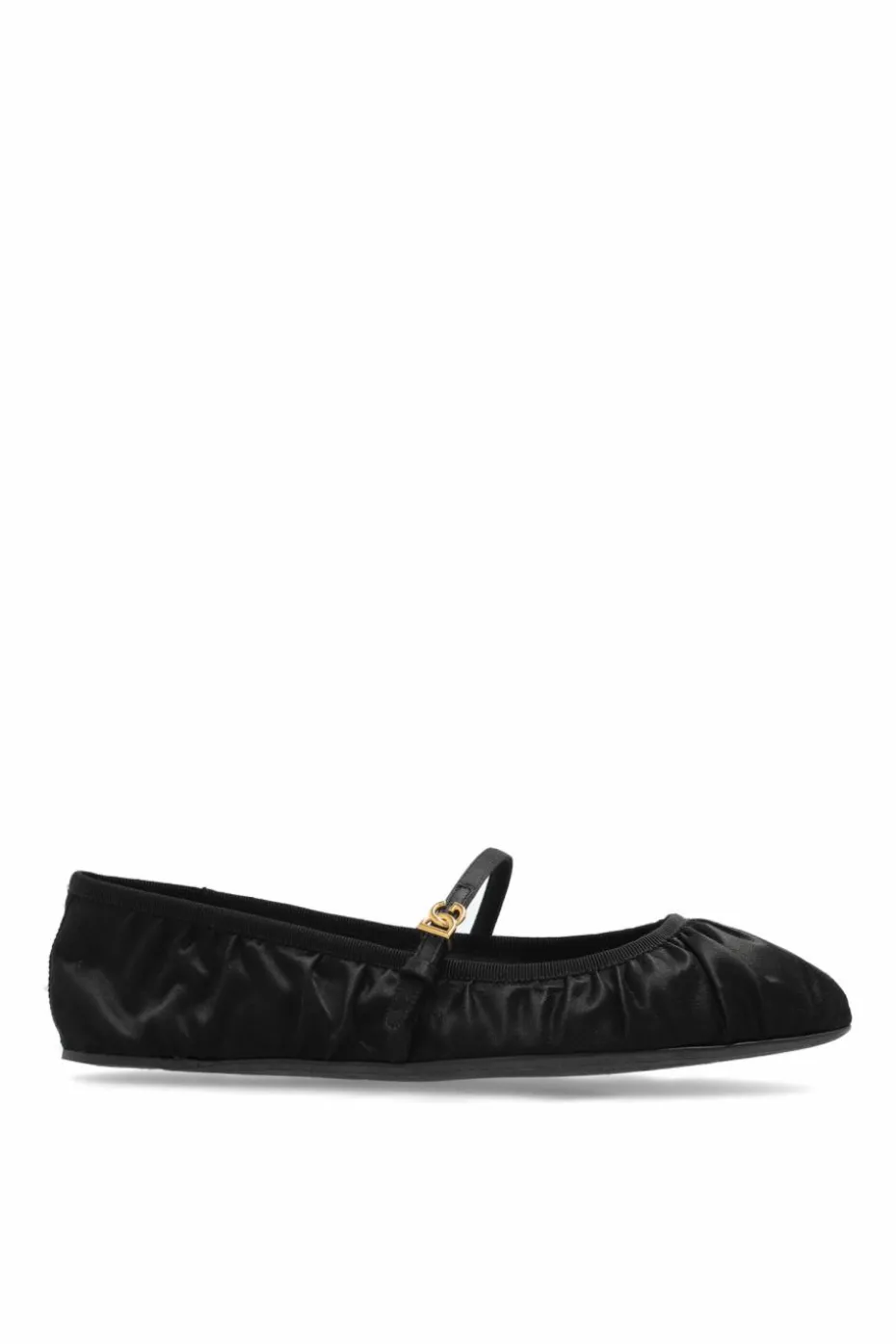 Dolce & Gabbana BLACK Satin Ballet Flats