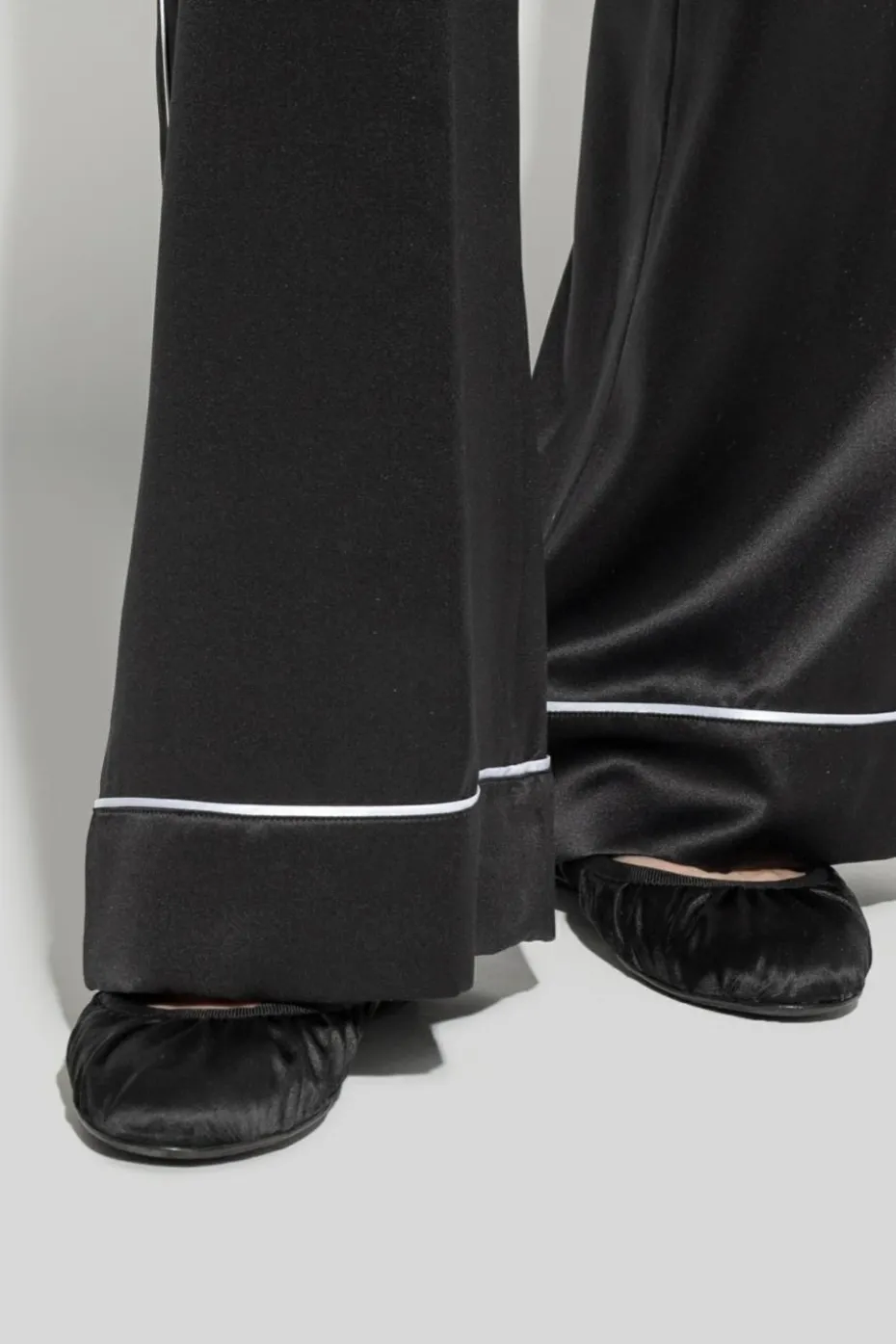 Dolce & Gabbana BLACK Satin Ballet Flats