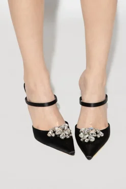 Dolce & Gabbana BLACK Satin mules