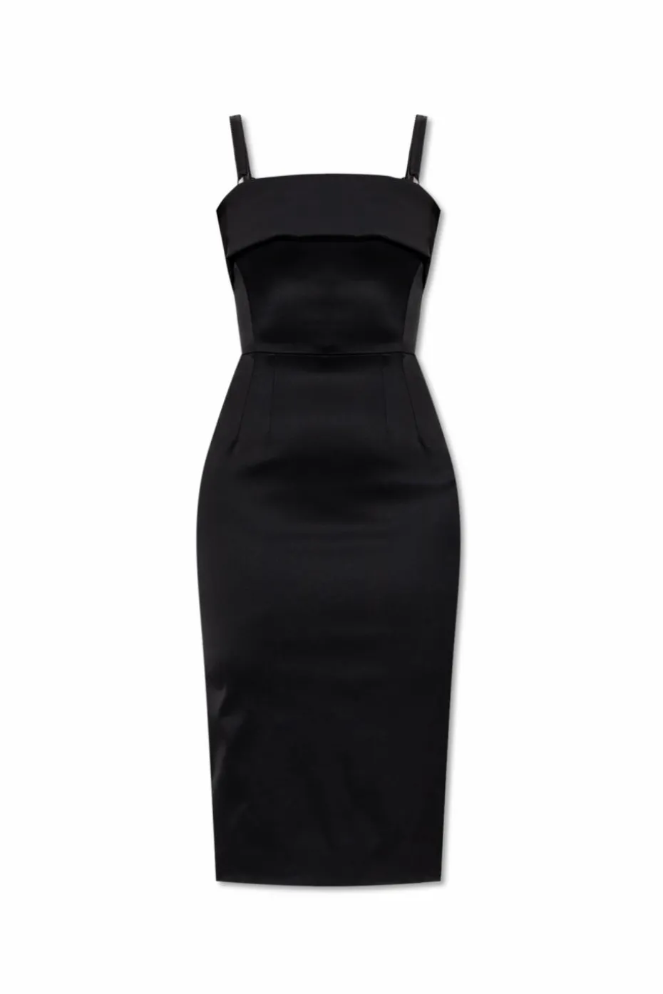 Dolce & Gabbana BLACK Satin spaghetti strap dress