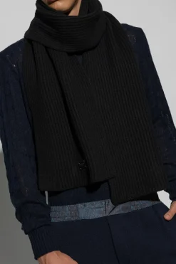 Dolce & Gabbana BLACK Scarf with logo detail