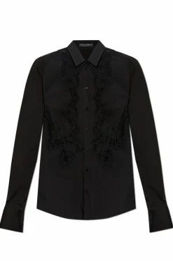 Dolce & Gabbana BLACK Shirt with lace