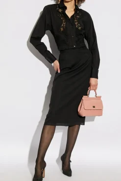 Dolce & Gabbana BLACK Shirt with lace