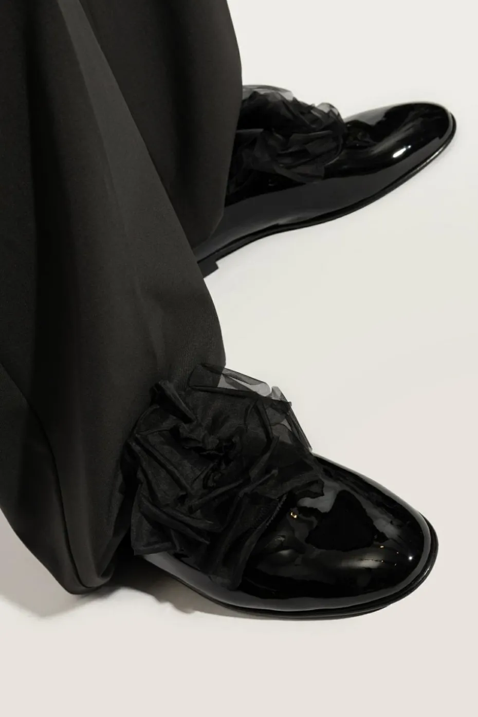 Dolce & Gabbana BLACK Shoes with tulle application