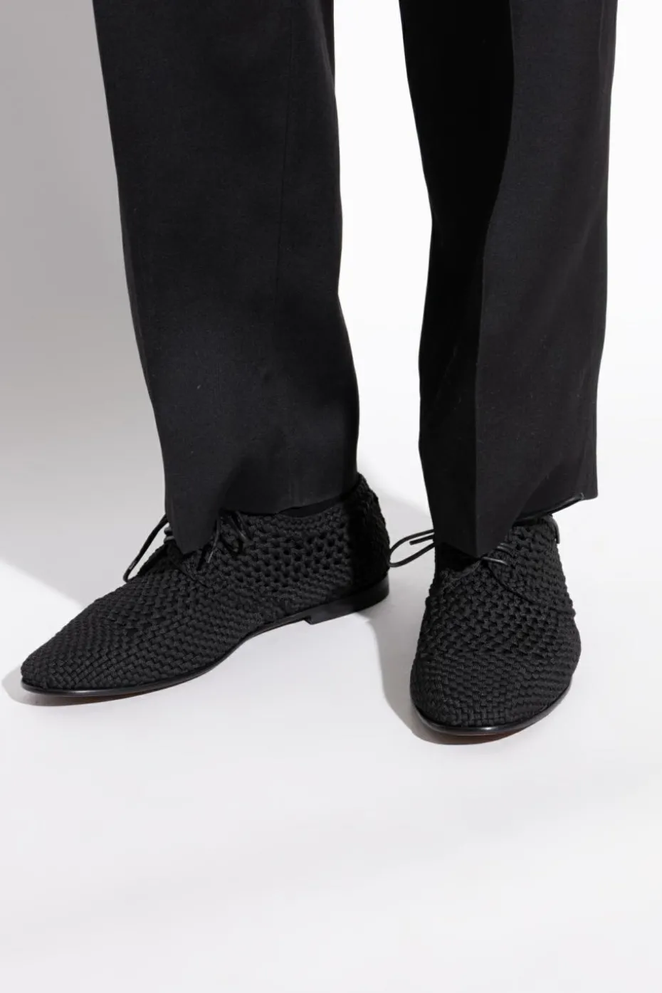 Dolce & Gabbana BLACK Shoes with decorative weave