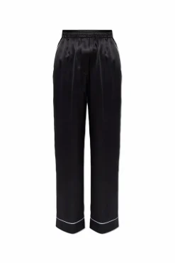 Dolce & Gabbana BLACK Silk wide-leg pants