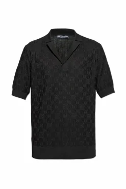 Dolce & Gabbana BLACK Silk polo