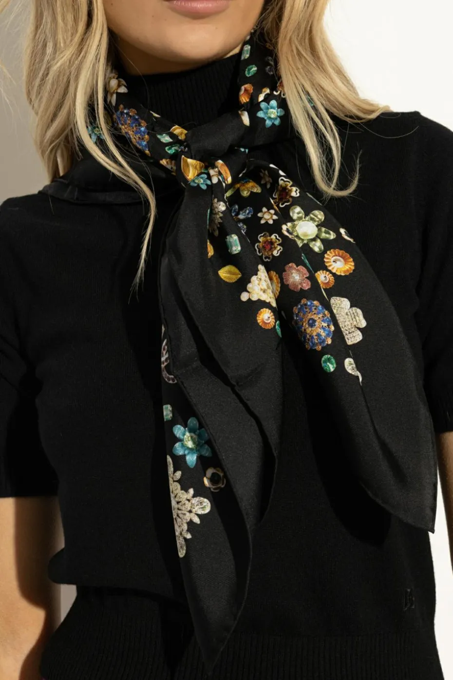 Dolce & Gabbana BLACK Silk scarf