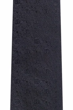 Dolce & Gabbana BLACK Silk tie with monogram