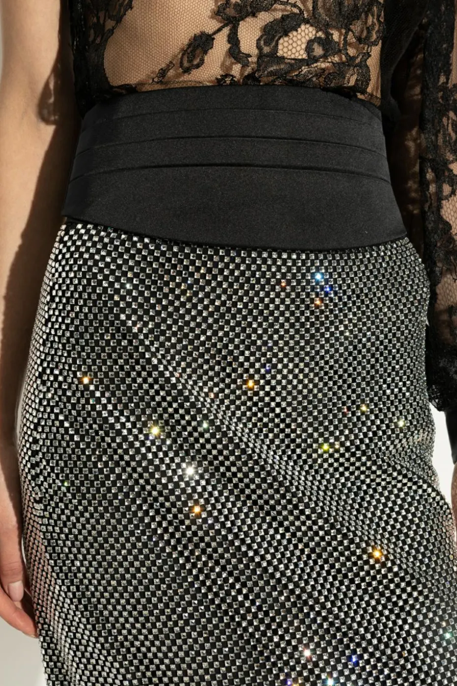 Dolce & Gabbana BLACK Silk Satin Belt
