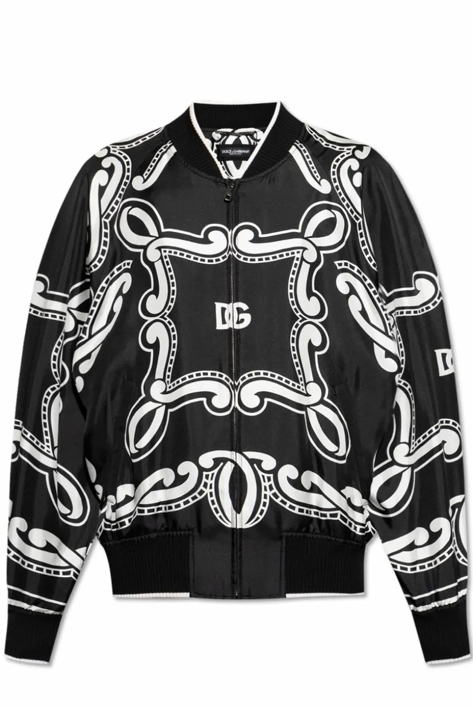 Dolce & Gabbana BLACK Silk bomber jacket