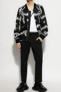 Dolce & Gabbana BLACK Silk bomber jacket