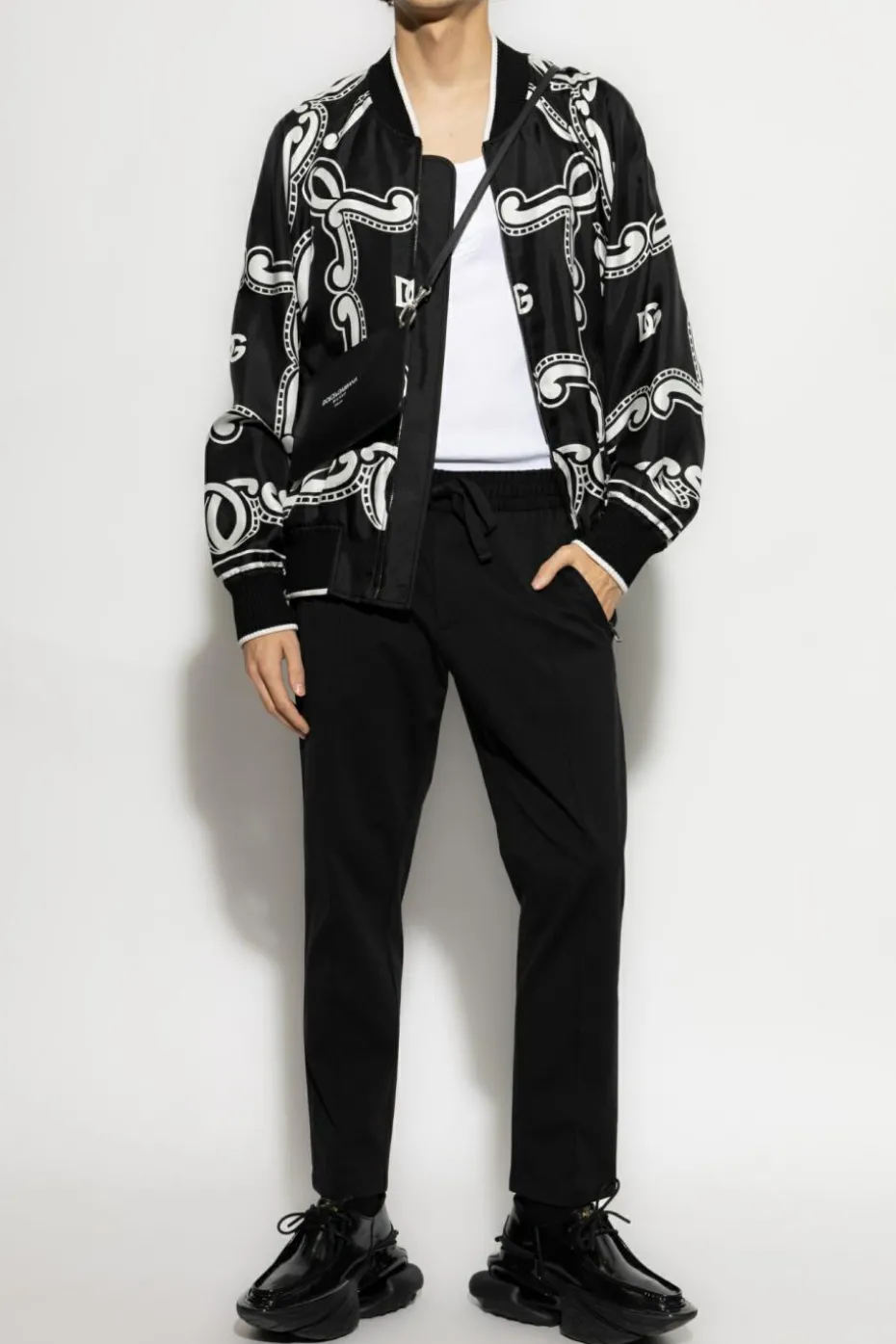 Dolce & Gabbana BLACK Silk bomber jacket
