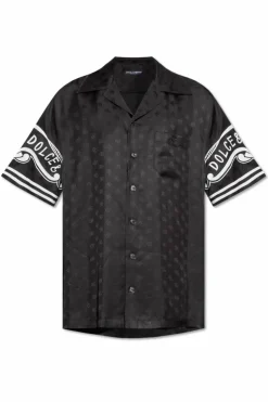 Dolce & Gabbana BLACK Silk shirt with pocket