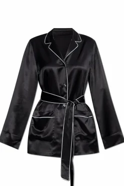 Dolce & Gabbana BLACK Silk shirt with belt