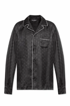 Dolce & Gabbana BLACK Silk shirt with pocket