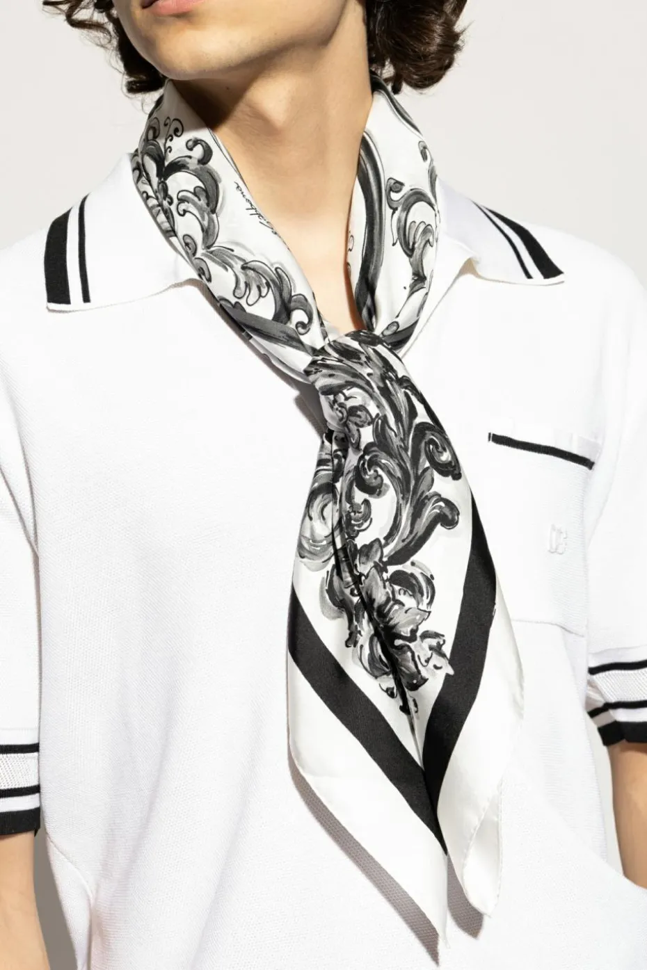 Dolce & Gabbana BLACK Silk scarf