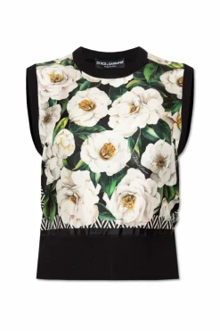 Dolce & Gabbana BLACK Sleeveless silk top