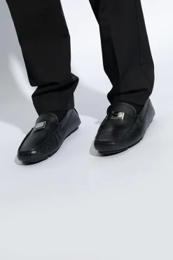 Dolce & Gabbana BLACK Slippers with logo