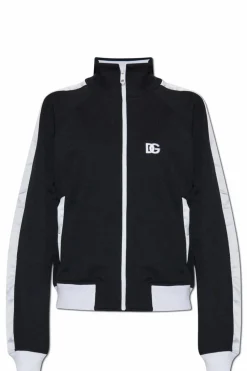 Dolce & Gabbana BLACK Sweatshirt with stand-up collar