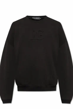 Dolce & Gabbana BLACK Sweatshirt with embossed logo