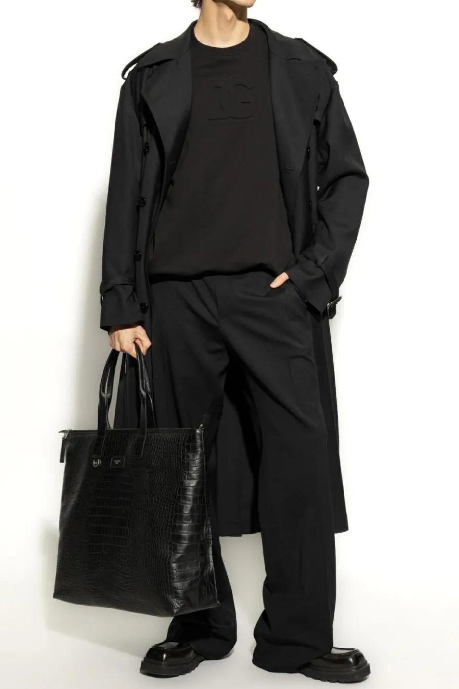 Dolce & Gabbana BLACK Sweatshirt with embossed logo