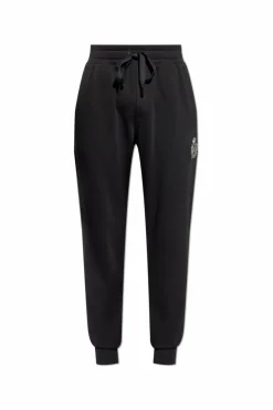Dolce & Gabbana BLACK Sweatpants with appliqué