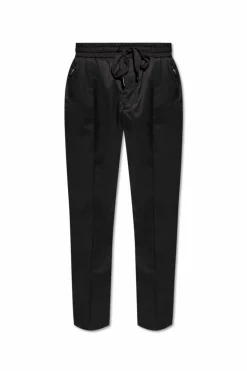 Dolce & Gabbana BLACK Trousers with stitching on the legs