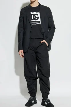 Dolce & Gabbana BLACK T-shirt with printed logo