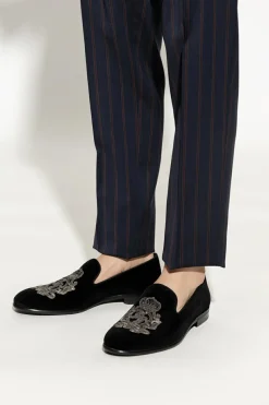 Dolce & Gabbana BLACK Velvet loafers
