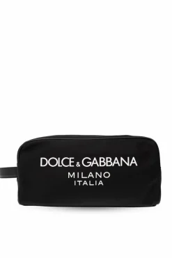Dolce & Gabbana BLACK Wash bag with logo