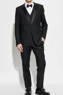 Dolce & Gabbana BLACK Wool suit with vest