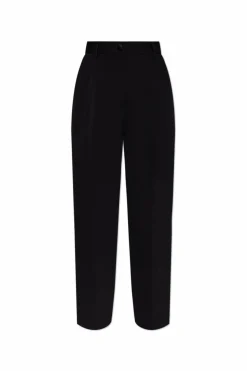Dolce & Gabbana BLACK Woolen pleated trousers
