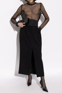 Dolce & Gabbana BLACK Wool Skirt