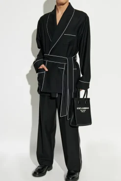 Dolce & Gabbana BLACK Wool bathrobe