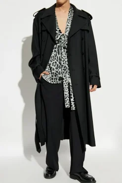 Dolce & Gabbana BLACK Wool pants with creases