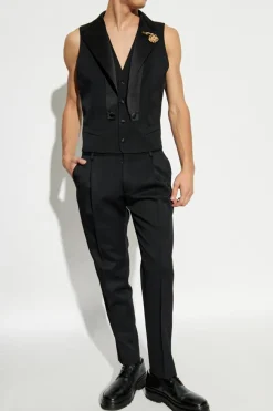 Dolce & Gabbana BLACK Wool tuxedo pants