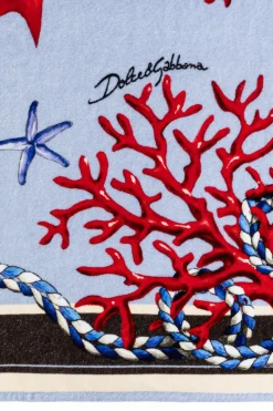 Dolce & Gabbana BLUE Bath towel with print