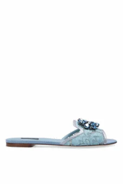Dolce & Gabbana BLUE ‘Bianca’ slides
