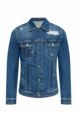 Dolce & Gabbana BLUE Denim jacket with vintage effect