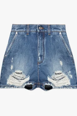 Dolce & Gabbana BLUE High-waisted denim shorts