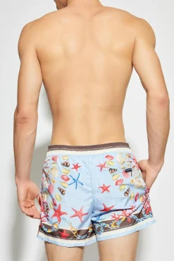 Dolce & Gabbana BLUE Swim shorts with print