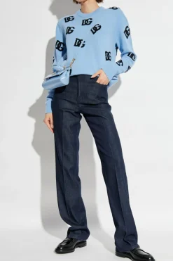 Dolce & Gabbana BLUE Wool Sweater
