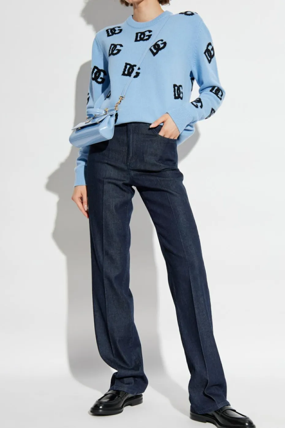 Dolce & Gabbana BLUE Wool Sweater